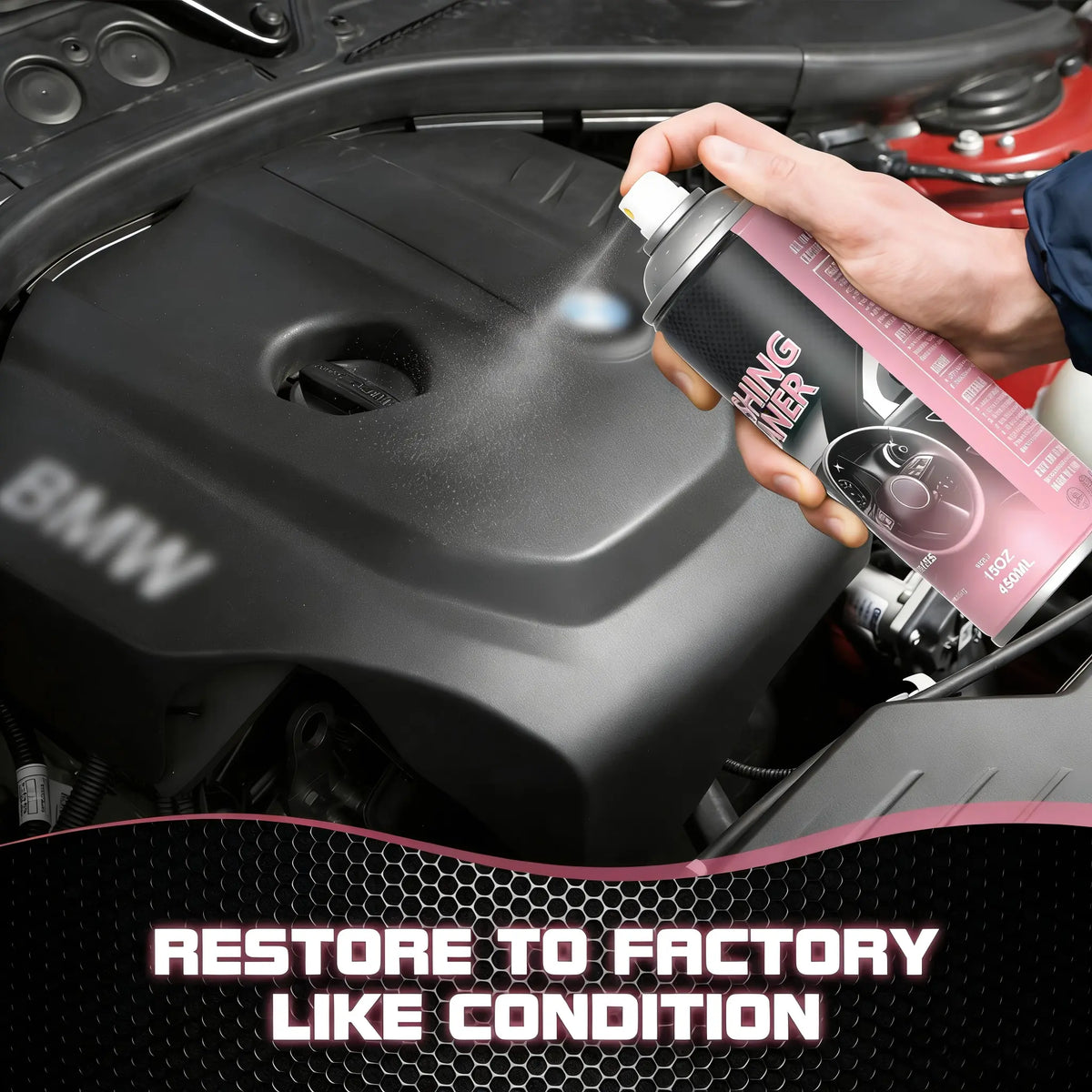 Car Interior Protectant Spray For Leahter and plastic One-Step Tire Shine Spray for Precise, Even Shine and Minimal Overspray ,15oz