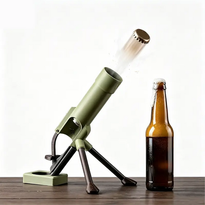 Décapsuleur mortier pour bouteille de bière, décapsuleur pop-up, lanceur de capsules tactique, bouton-poussoir mains libres, exclusivité homme, décoration de bar et de bureau