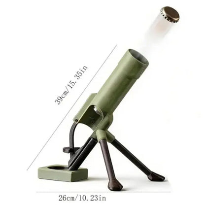 Décapsuleur mortier pour bouteille de bière, décapsuleur pop-up, lanceur de capsules tactique, bouton-poussoir mains libres, exclusivité homme, décoration de bar et de bureau