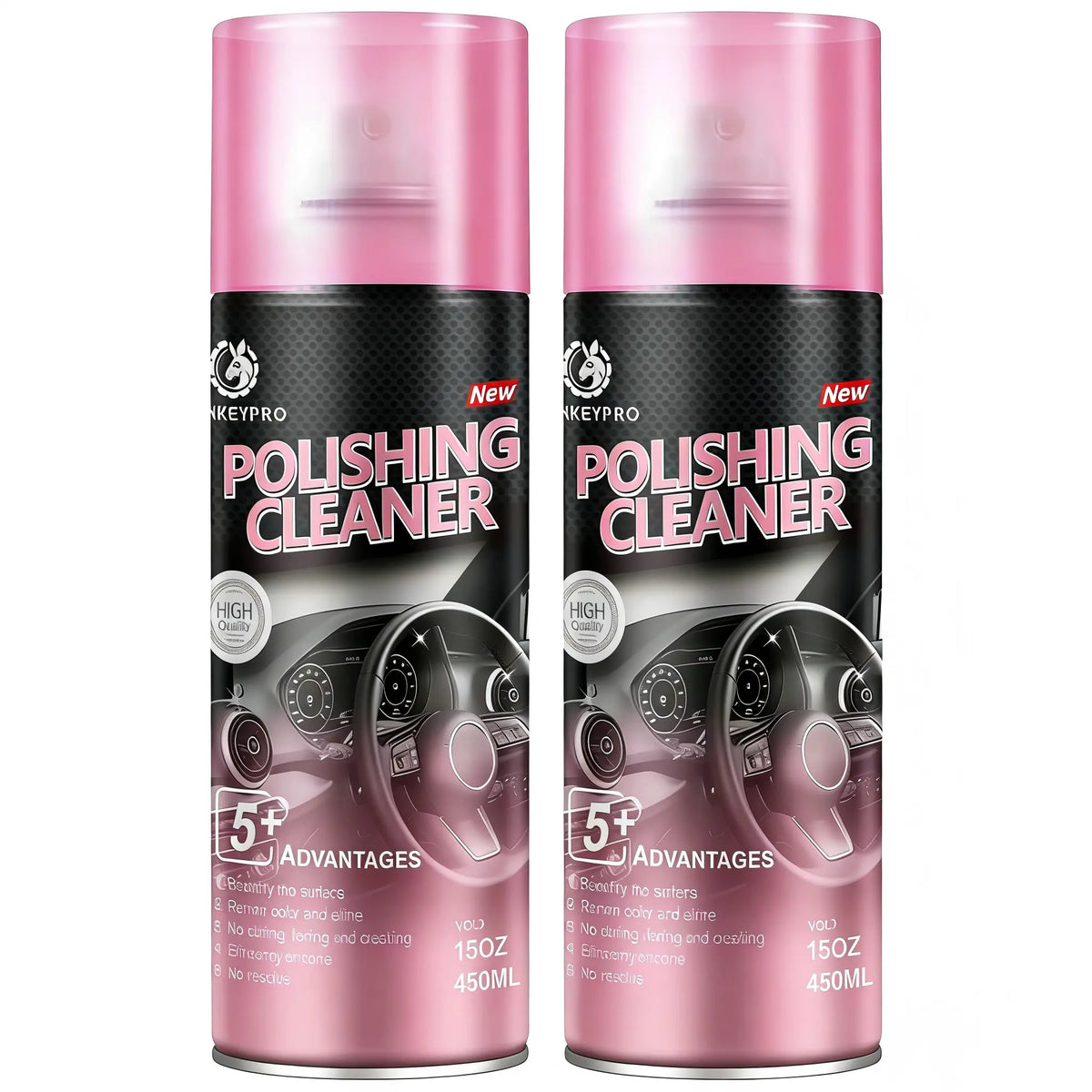 Car Interior Protectant Spray For Leahter and plastic One-Step Tire Shine Spray for Precise, Even Shine and Minimal Overspray ,15oz