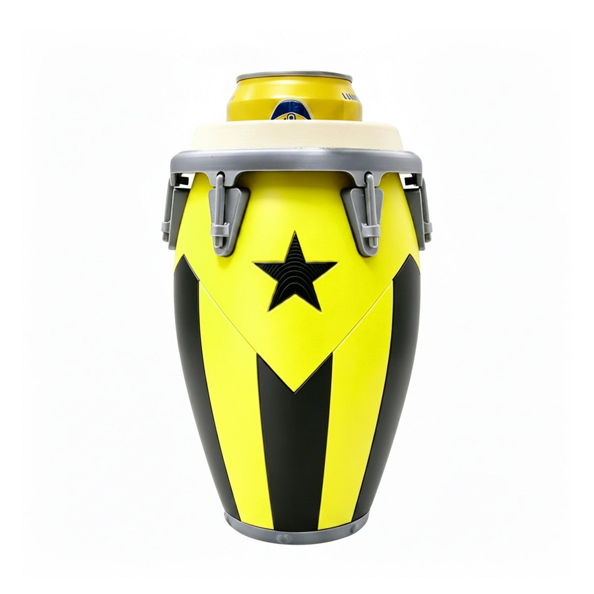 Conga Style Can Holder, 3D Printed 12oz Can Stand, Portable Drink Carrier, Unique Beverage Rack, Perfect for Parties and Festivals