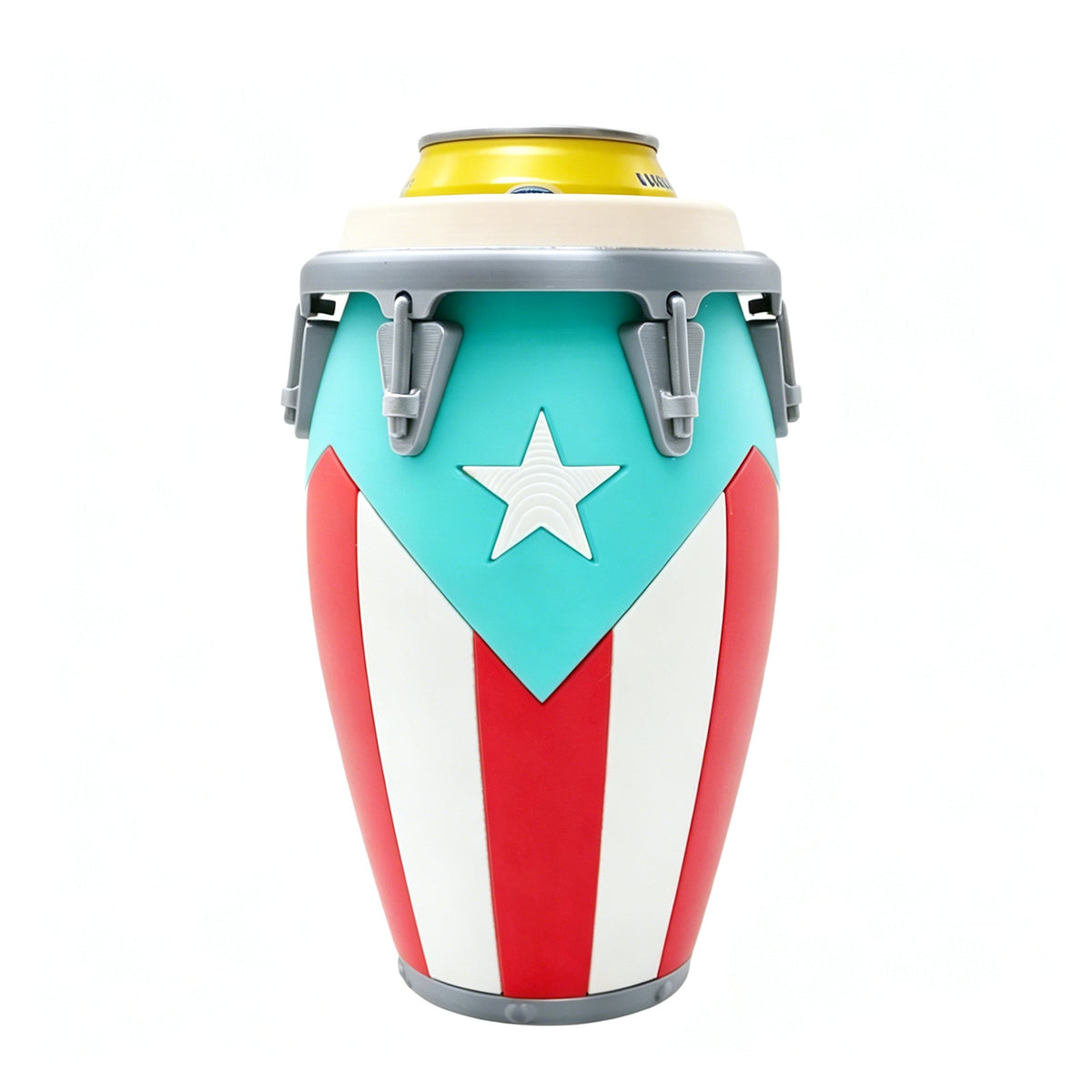 Conga Style Can Holder, 3D Printed 12oz Can Stand, Portable Drink Carrier, Unique Beverage Rack, Perfect for Parties and Festivals