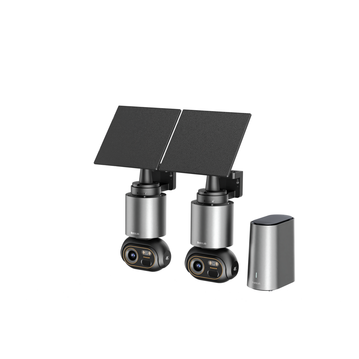 4K AI Solar Security Camera System – 2-Camera Kit